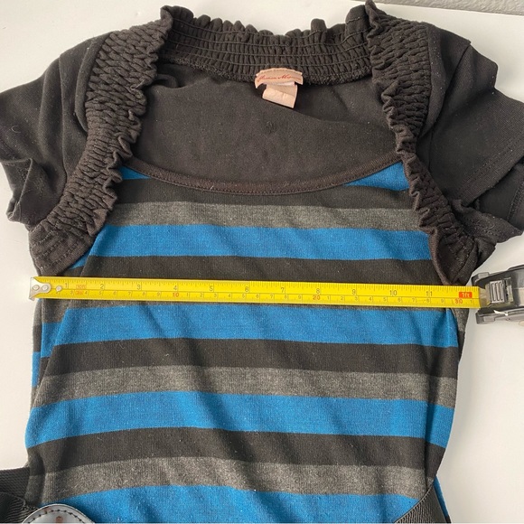 Fashion Magazine | Women's Stripped Top with belt Size S - Picture 9 of 9